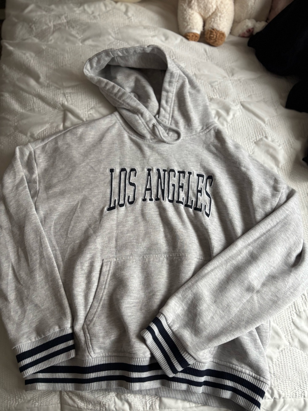 Gray "Los Angeles" Hooded Sweatshirt